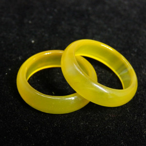 天然黄龙玉戒指