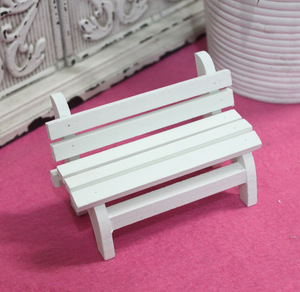 黏土手工diy超轻粘土树脂粘土彩泥配件迷你木制小椅子 拍摄道具