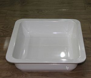 a5料密胺餐具加厚宽边长方形托盘海鲜生鲜自助餐菜肉水果深盘大盆