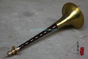 c调黄铜碗平均孔唢呐 普及白木大号葫芦头唢呐 乡村红白喜事乐器