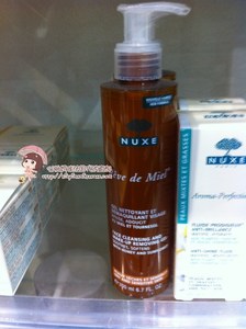 法国nuxe欧树 蜂蜜温和卸妆洁面者哩200ml