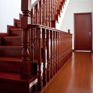 大连特价同城包邮t014/高性价比/田园中式简约纯实木直型l型楼梯