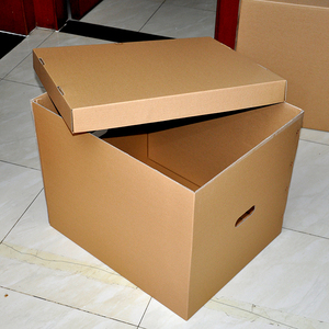 大号环保材质天地盖搬家用纸箱收纳储物箱带扣手/印刷logo图案