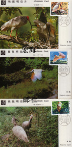 【宏海邮社】MC-4 《朱鹮》 总公司极限明信片 总公司发行