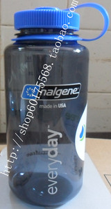 美国原产进口nalgene户外运动水壶 1L宽口大容量水壶水杯 不含BPA