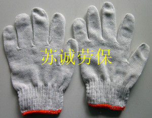 年底特价500克细纱手套本白棉纱手套 线手套劳保手套作业防护手套