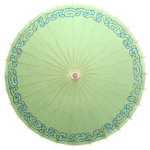 泸州油纸伞淡雅花纹77舞蹈影视酒店茶楼餐厅装修防雨防晒古典推荐