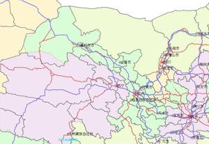 甘肃省临夏州,甘南州(合作市)各县电子地图*