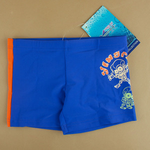 英发儿童小男童卡通图案平角泳裤 y028