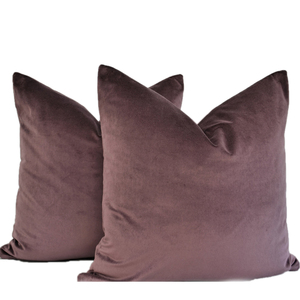 紫红色深紫简约纯色绒布现代抱枕靠垫沙发靠背腰枕样板房咖啡店