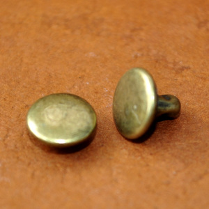（100套4元）DIY材料撞钉古铜色圆形双面铆钉朋克柳钉服饰箱包