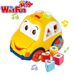 英纷益智玩具配对积木汽车0-1岁婴儿玩具宝宝学步…