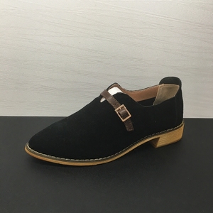 tommys queen 断码清仓原单真皮女鞋17秋季新品粗跟套脚女单鞋潮