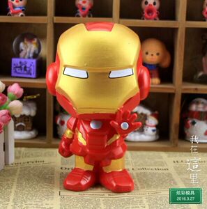 钢铁侠.石膏像模具卡通彩绘模具天然乳胶模具石膏娃娃diy彩绘22cm