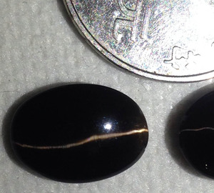 纯天然矽线石猫眼裸石戒面10x14