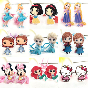 韩版儿童发饰品 q版冰雪公主米妮kitty卡通发绳女童发圈宝宝皮筋