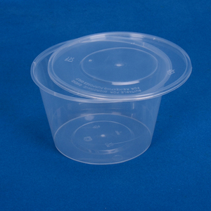 1000ml 圆盒塑料一次性饭盒打包盒快餐盒外卖盒打包碗