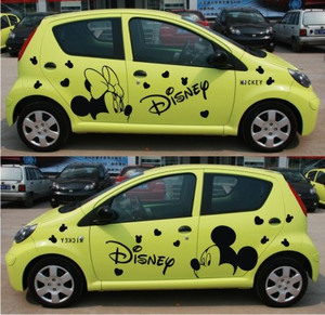 汽车车身贴纸个性贴花米尼米奇迪士尼贴花卡通车贴米老鼠全车贴