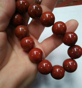 鸡肝玛瑙红战国红手串南红玛瑙柿子红火焰手链男女情侣款16mm珠