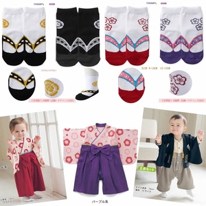 宝宝袜子日系男女木屐专用日本和服袜儿童袜绣花童袜鞋防滑袜婴儿