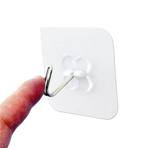 水泥墙面无痕强力粘钩 粉刷墙面挂钩门后挂衣钩挂蚊帐不锈钢挂钩