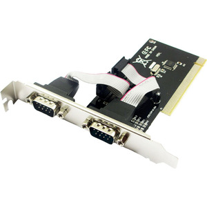 PCI串口卡2口RS232台式电脑扩展卡PCIE转双9针COM卡 支持刻字机