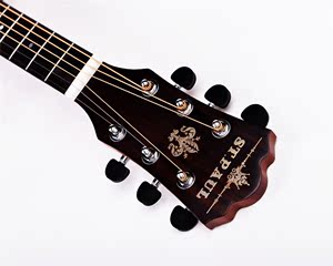 美国ST.PAUL圣保罗 SD-10c 41寸 单板木吉他 缺角民谣吉他
