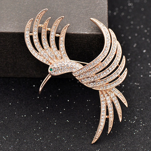 飞鸟饰品外套西服衣服时尚大胸针男士女开衫装饰韩国胸花别针配饰