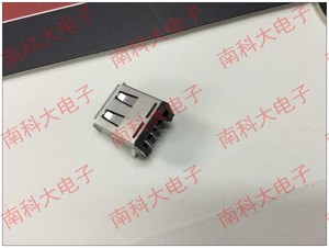 原装正品MOLEX2.0USB接口插座4pin90度弯脚黑胶高品质USB-A母头