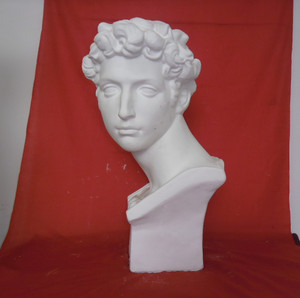 写生教具1美第奇小卫石膏头像高60cm 厂家直销素描石膏几何体静物
