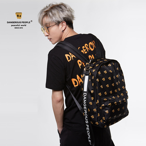 dangerouspeople薛之谦dsp黑色纸袋人双肩包