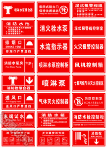 消防安全亚克力标识牌企业工厂丝印创意指示标志提示标牌警示标示