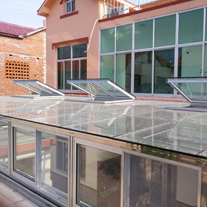 阳光房封院子封阳台玻璃暖房电动窗智能天窗工厂换气窗天棚窗