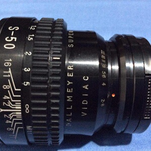 刀梅 dallmeyer super-six 电影镜头 2"1.