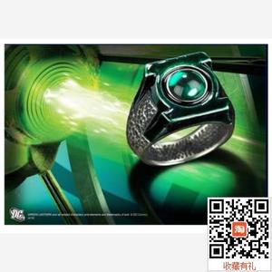 美国代购正品 魔法绿灯侠 银能量戒指 the green lantern