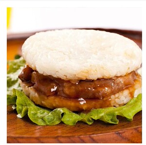 珍珠原味米汉堡10只装 微波速食品糯米鸡腿肉汉堡 照烧鸡腿排汉堡