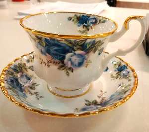 英国皇家道尔顿骨瓷茶杯 royal albert 月光玫瑰 moonlight rose