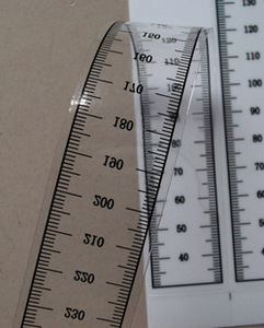 30cm标尺标签定做/尺子标签/刻度贴 厘米贴 透明不干胶 身高贴