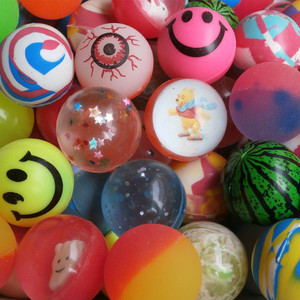 一包包邮32号弹力球实心橡胶球扭蛋机弹力球机用