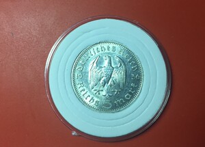 包邮 德国硬币5马克银币 五马克兴登堡 1934-1936年 外国硬币外币
