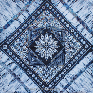 云南民族特色大理白族手工扎染餐桌布客栈装饰墙饰屏风布风花雪月