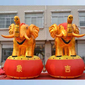 3米4米充气金象吉象气模大象背绣球婚庆拱门庆典用品彩虹门
