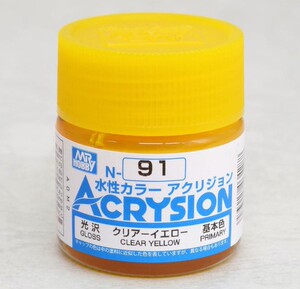 【蟹老板】郡士 gsi 新水性漆 透明 黄色 n91