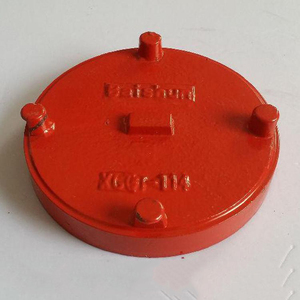 消防沟槽盲板 盲片堵头沟槽法兰堵板消防沟槽管件dn65/dn80/dn100