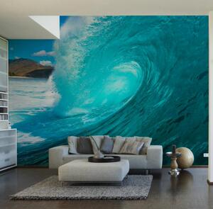 德国进口墙纸 海水蓝海浪壁画/餐厅客厅海洋元素背景墙alx23