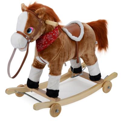 小马玩具宝宝骑马儿童摇摇马成人婴儿木马大人可坐毛绒摇摇车i.