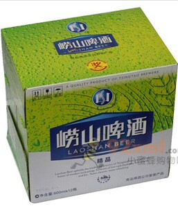 崂山啤酒整箱12瓶