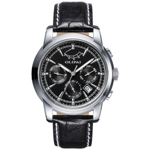 正品欧力派手表男表自动机械表多功能精钢运动防水表皮带款男表