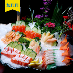 赤贝北海道带子冰鲜三文鱼中段加拿大北极贝甜虾耶和华尼西520198