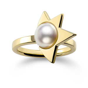 日本代购直邮 tasaki 田崎珠宝 2014秋冬 流行彗星设计珍珠戒指